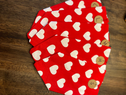 Heart Valentine Dog Bandana