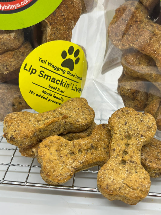 Lip Smackin' Liver Dog Treats Grain/Gluten Free