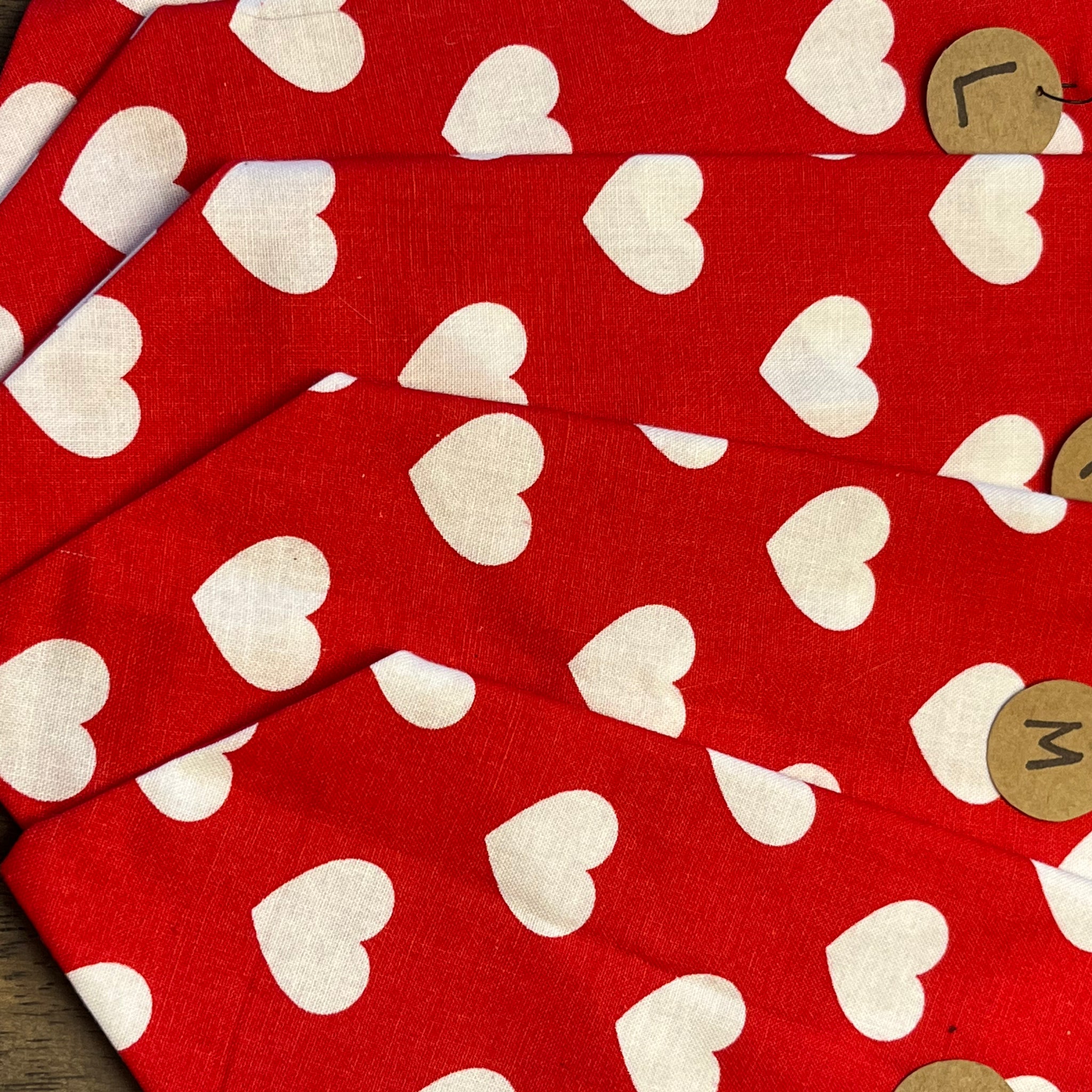 Heart Valentine Dog Bandana