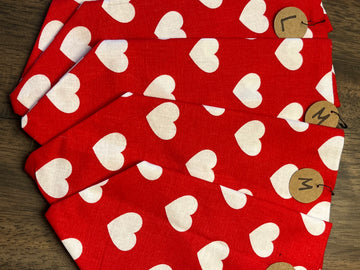 Heart Valentine Dog Bandana