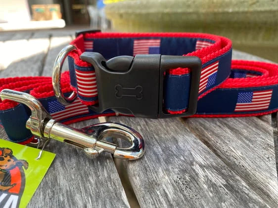 SALE USA Flag Collar or Leash